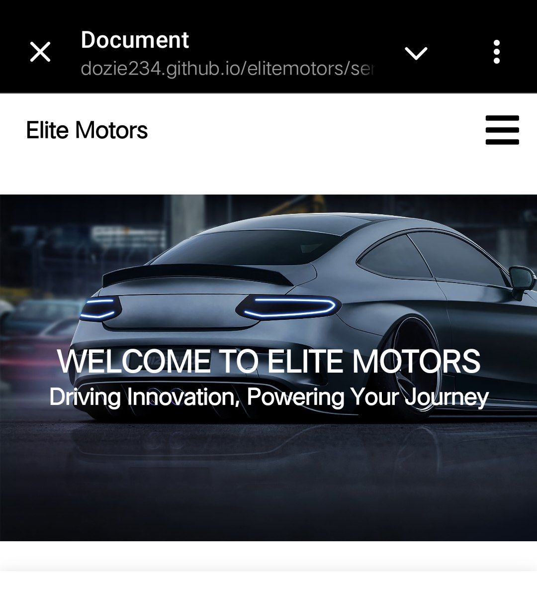 Car Dealership Website