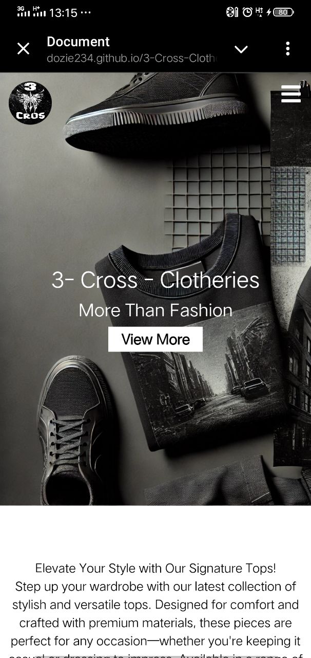 Clothing Brand Website